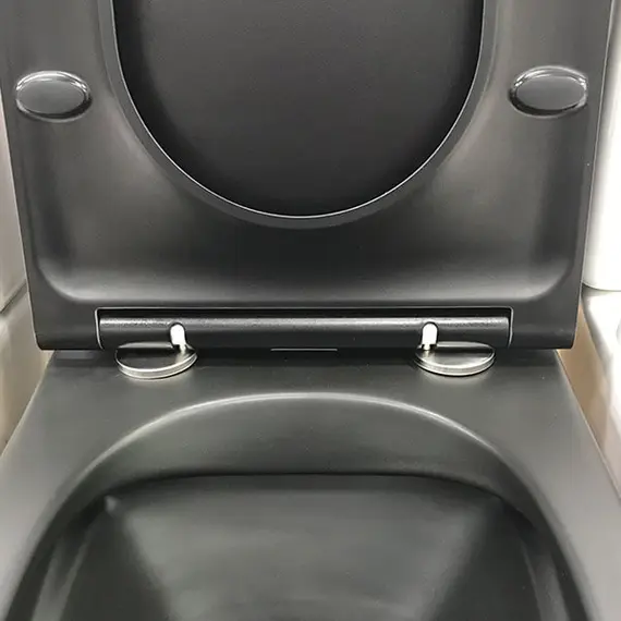 Унитаз-компакт AVS Сити безободковый, черный матовый