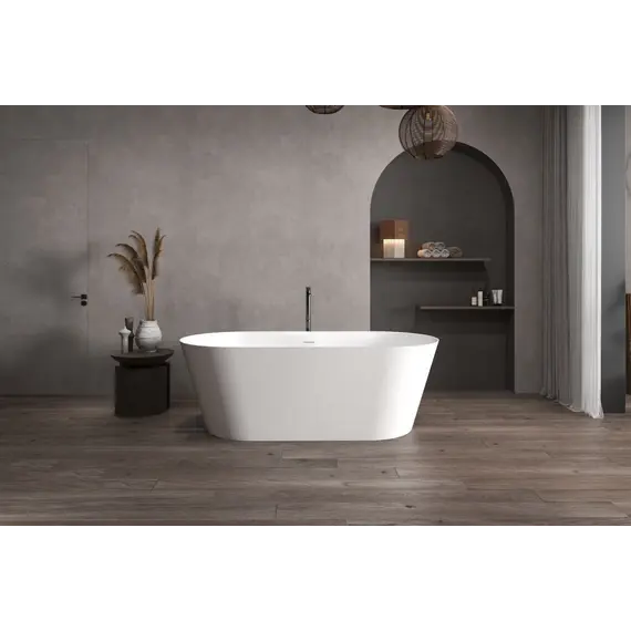 Ванна из искусственного камня ABBER Stein AS9605 белая матовая