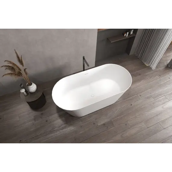 Ванна из искусственного камня ABBER Stein AS9605 белая матовая