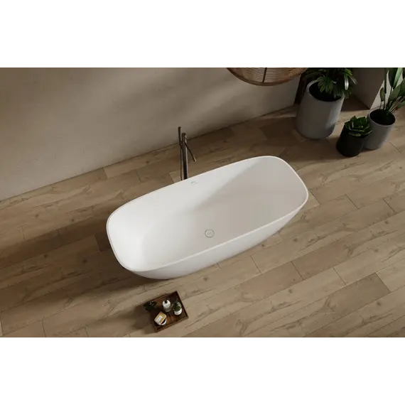 Ванна из искусственного камня ABBER Stein AS9632 белая матовая