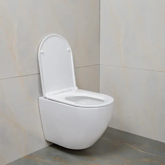 Унитаз подвесной AVS Метрополь безободковый, белый