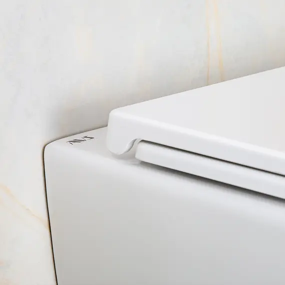 Унитаз подвесной AVS Атлант безободковый, белый