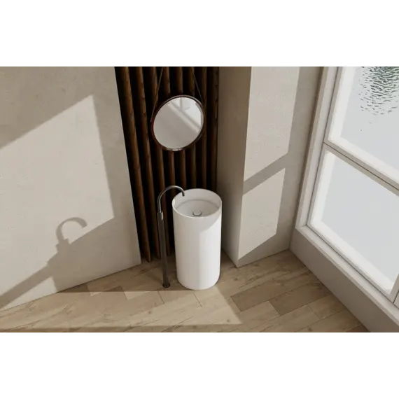 Раковина отдельностоящая ABBER Stein AS2516 белая матовая