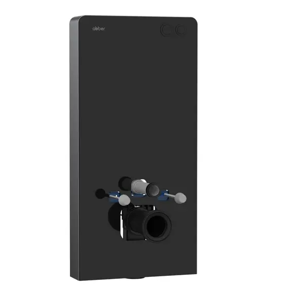 Инсталляционный модуль внешнего монтажа ABBER AC0107MB для подвесного унитаза, черный