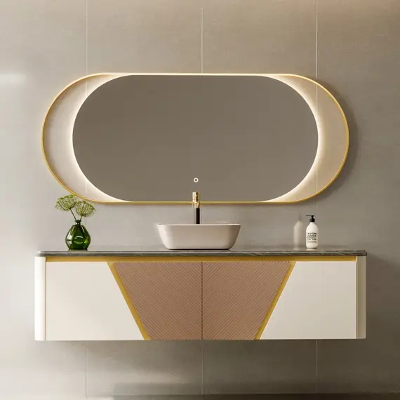 Раковина накладная ABBER Rechteck AC2200MBE светло-бежевая матовая