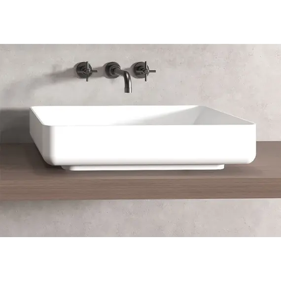 Раковина накладная ABBER Stein AS2629 белая матовая