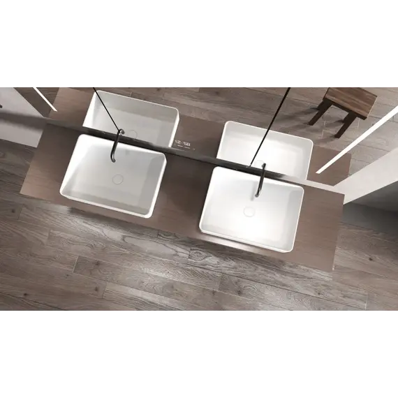 Раковина накладная ABBER Stein AS2629 белая матовая