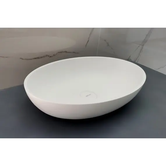 Раковина накладная ABBER Stein AS2635 белая матовая