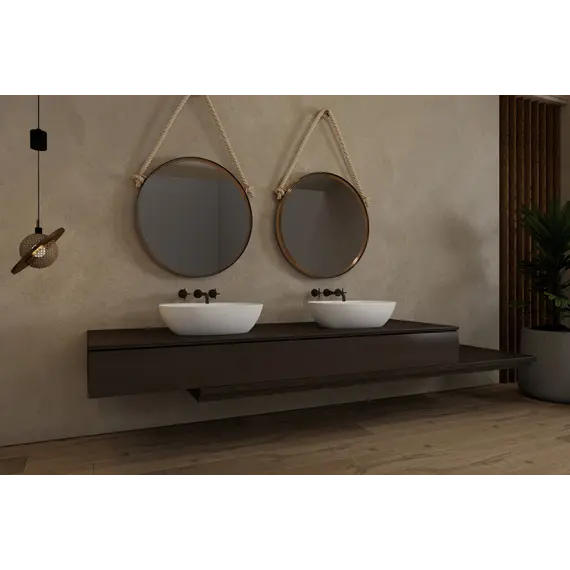 Раковина накладная ABBER Stein AS2636 белая матовая