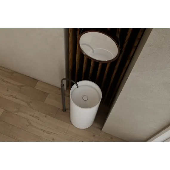 Раковина отдельностоящая ABBER Stein AS2516 белая матовая