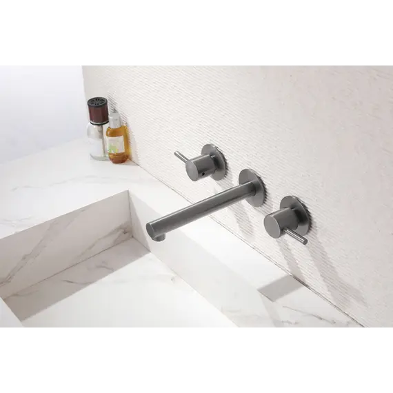 Смеситель ABBER Emotion AF88121NG скрытого монтажа для раковины, никель