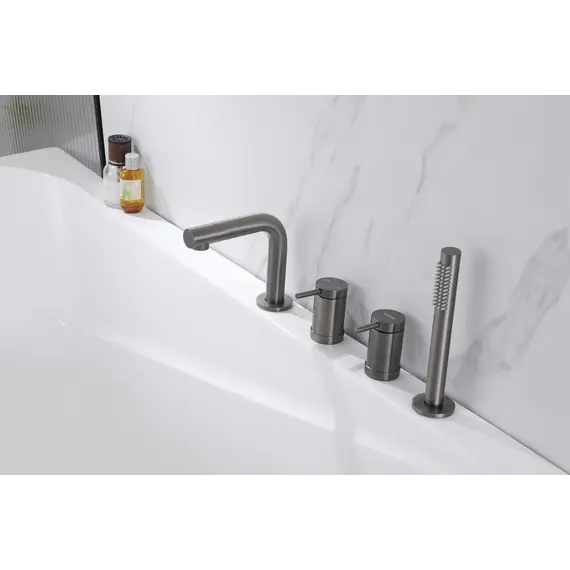 Смеситель ABBER Emotion AF8813NG на борт ванны, никель