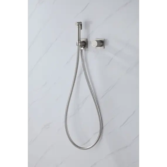 Смеситель ABBER Rund AF8725SP с гигиеническим душем, сатин