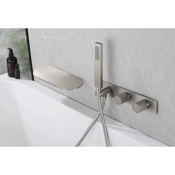 Смеситель ABBER Rund AF8731SP для ванны скрытого монтажа, сатин