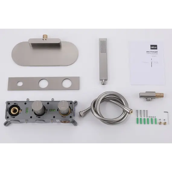 Смеситель ABBER Rund AF8731SP для ванны скрытого монтажа, сатин