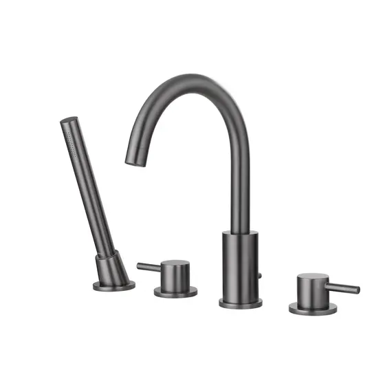 Смеситель ABBER Wasser Kreis AF8113NG на борт ванны, никель