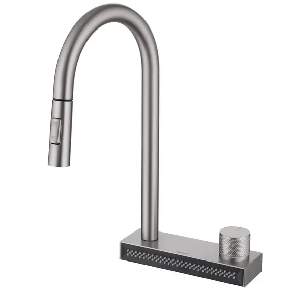 Смеситель ABBER Wasser Kreis AF8114SP для кухни с выдвижной лейкой, сатин