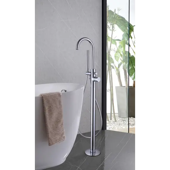 Смеситель ABBER Wasser Kreis AF8115N напольный для ванны, хром