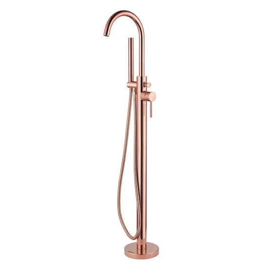 Смеситель ABBER Wasser Kreis AF8115RGN напольный для ванны, розовое золото