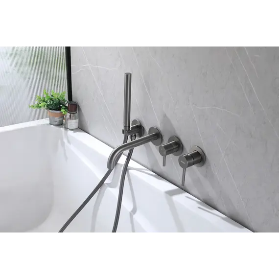 Смеситель ABBER Wasser Kreis AF8130NG для ванны скрытого монтажа, никель