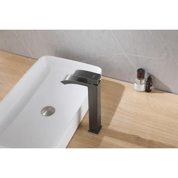 Смеситель ABBER Wasserfall AF8611NG для накладной раковины, никель