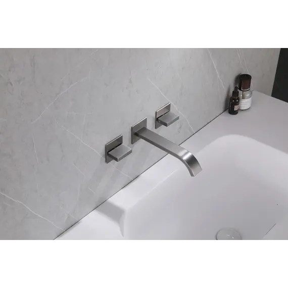 Смеситель ABBER Wasserfall AF8612NG для раковины скрытого монтажа, никель