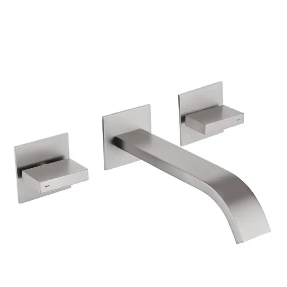 Смеситель ABBER Wasserfall AF8612SP для раковины скрытого монтажа, сатин