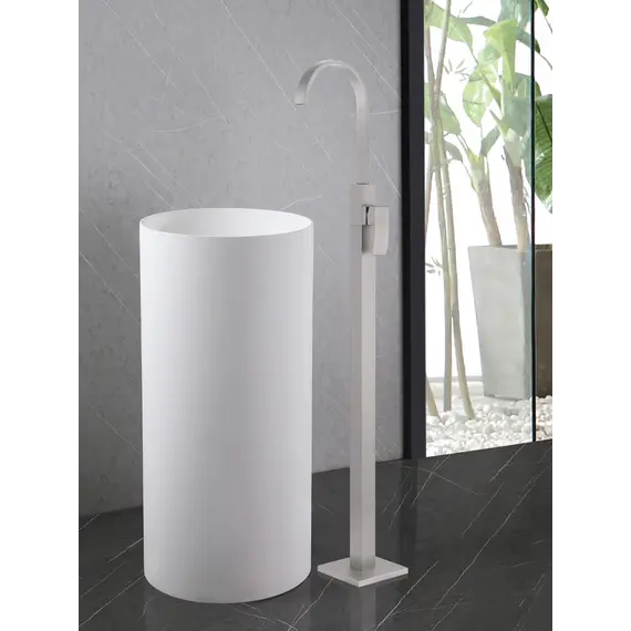 Смеситель ABBER Wasserfall AF8640SP напольный для раковины, сатин