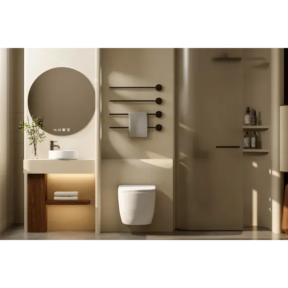 Унитаз ABBER Bequem AC1100TMW подвесной белый матовый, безободковый, смыв торнадо