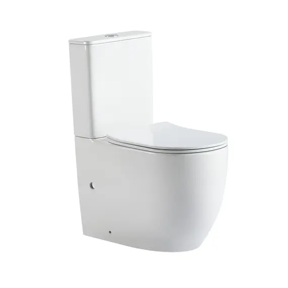 Унитаз ABBER Bequem AC1110T компакт белый, безободковый, смыв торнадо
