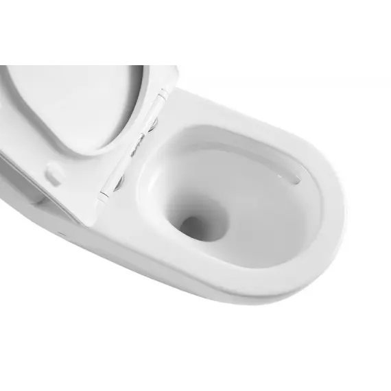 Унитаз ABBER Bequem AC1110T компакт белый, безободковый, смыв торнадо