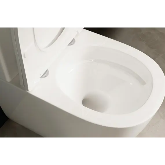 Унитаз ABBER Bequem AC1110T компакт белый, безободковый, смыв торнадо