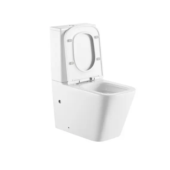 Унитаз ABBER Rechteck AC1210T компакт белый, безободковый, смыв торнадо