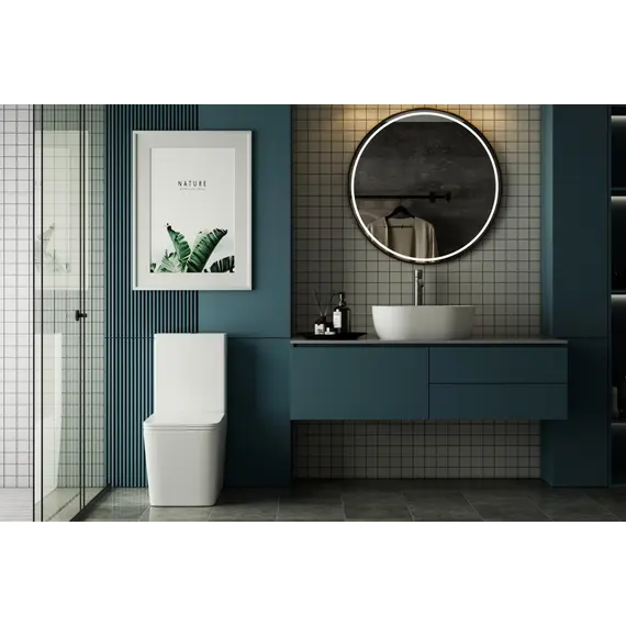 Унитаз ABBER Rechteck AC1210T компакт белый, безободковый, смыв торнадо