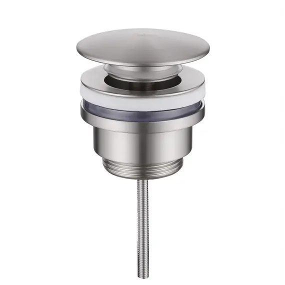 Донный клапан ABBER AF0012SP без перелива, фиксированный, сатин