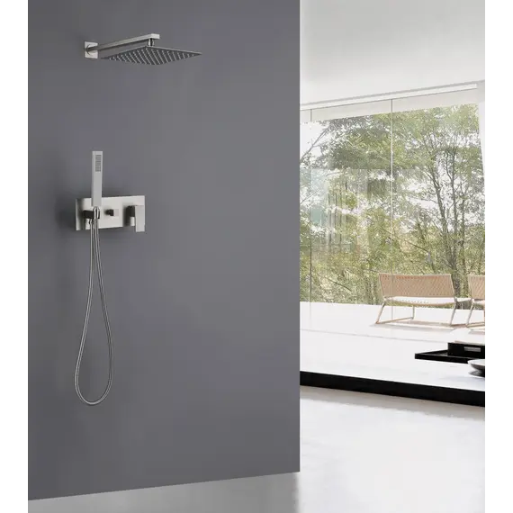 Душевая система ABBER Daheim AF8218SP скрытого монтажа без излива, сатин