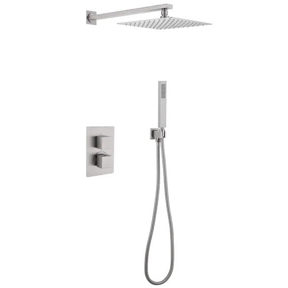 Душевая система ABBER Daheim AF8251SP скрытого монтажа без излива, термостат, сатин