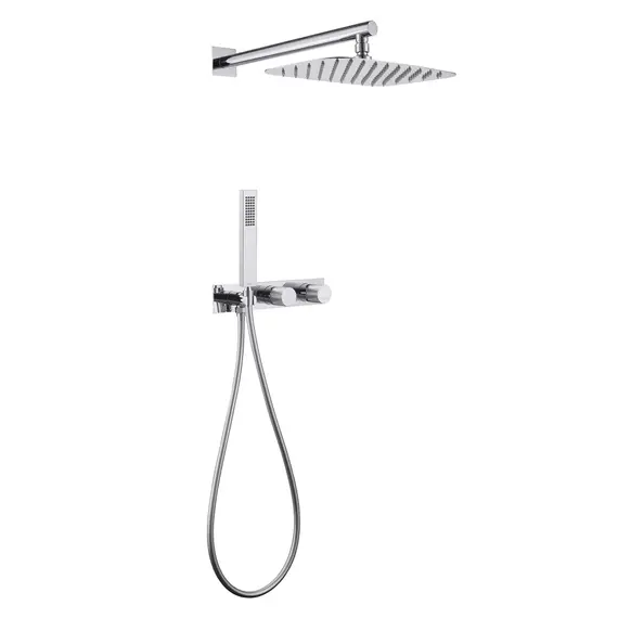 Душевая система ABBER Rund AF8718 скрытого монтажа без излива, хром