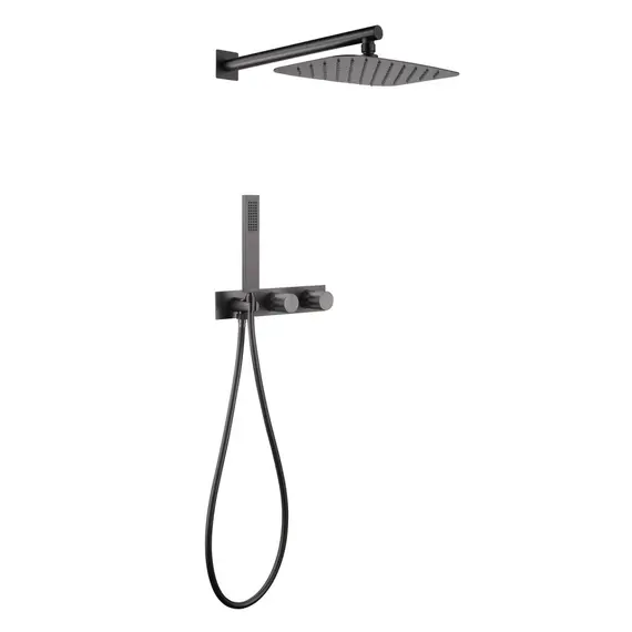 Душевая система ABBER Rund AF8718NG скрытого монтажа без излива, никель