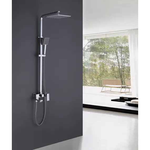 Душевая стойка ABBER Daheim AF8216L с изливом, хром