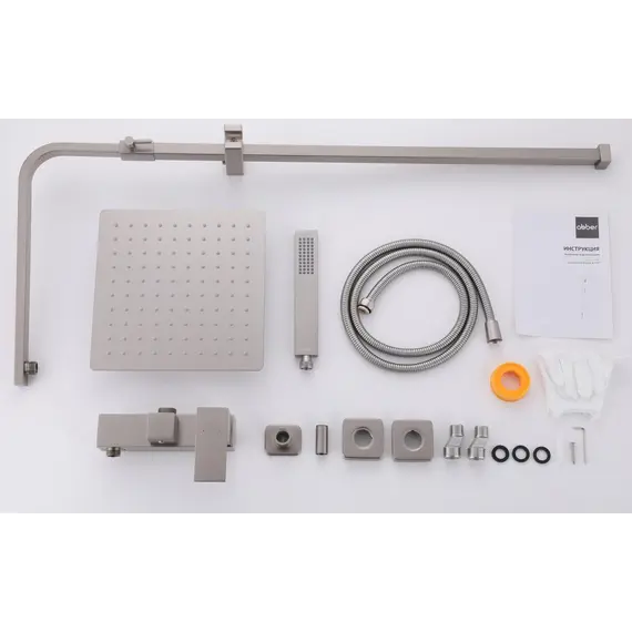 Душевая стойка ABBER Daheim AF8220SPL без излива, сатин (в.145)
