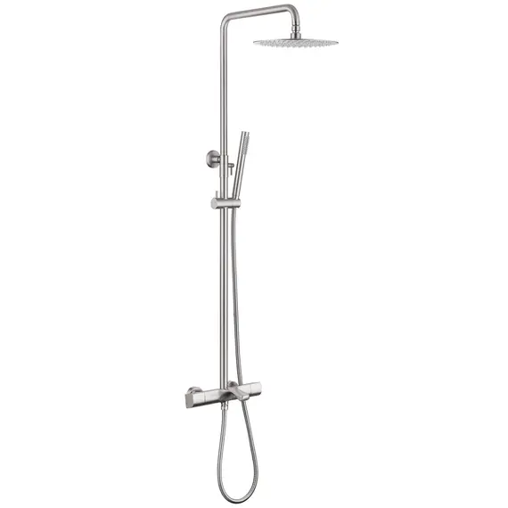 Душевая стойка ABBER Thermostat AF8516SPL с термостатом и изливом, сатин