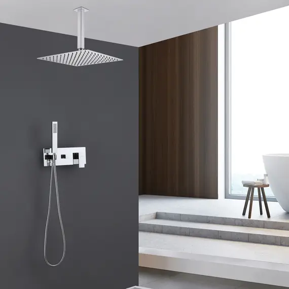 Душевая система ABBER Daheim AF8221 скрытого монтажа без излива, хром