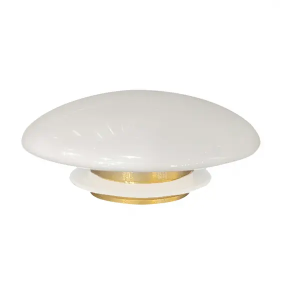 Накладка на слив для раковины ABBER AC0014 белая, керамика