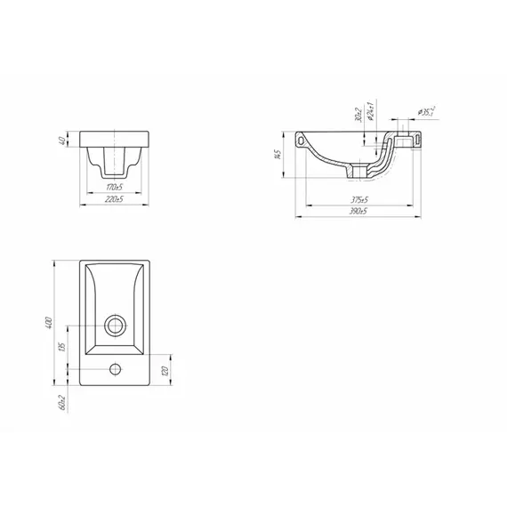 Тумба напольная/унив  "СОЛО" с раковиной  (Como 40) Санд серая галька