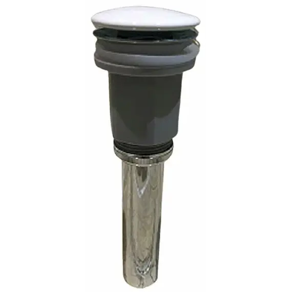 Донный клапан для раковины CeramaLux RD020 белый керамический универсальный