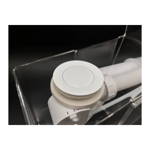 Слив перелив п/автомат Vega V55R 60см WHITE глянец эко