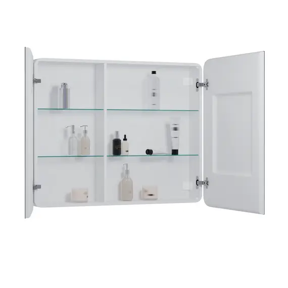 Зеркало-шкаф ACWEN "Elliott LED" 100х80 с датчиком движения, розеткой