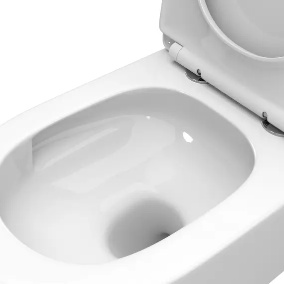 Унитаз подвесной безободковый с сиденьем и смывом TORNADO BelBagno TRE-TOR BB5180CH-TOR/SC