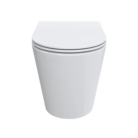 Унитаз приставной безободковый с сиденьем и смывом TORNADO BelBagno FLAY-TOR BB1003CB-TOR/SC